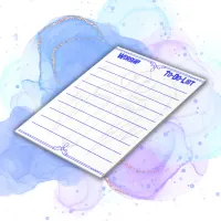 Christian Worship To-Do-List Blue | Notepad