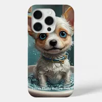 Splish Splash Cute Funny Posters with Quotes iPhone 15 Pro Case