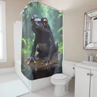 Costa Rican Poison Dart Frog Shower Curtains