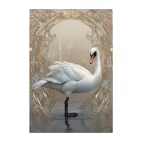 *~* Art Nouveau Beautiful SC1 White Swan Standing