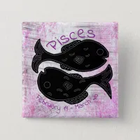 Pisces Astrology sign Horoscope Button