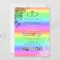 Rainbow LGBT Wedding Invitations