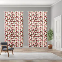 Red Cherries Graphic All Over Pattern 50x96 Inch Blackout Curtains