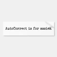 In Love/Hate with AutoCorrect  Bumper Sticker