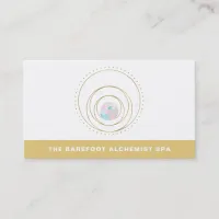 *~*  Geometric Mandala  Boho Gold Sacred Geometry Business Card