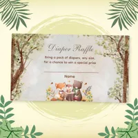 Woodland Family Baby Shower Enclosure Card