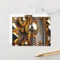 Blink! Beautiful chaos jewelry in gold  Postcard