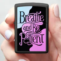 Embrace calm with a mindful message zippo lighter