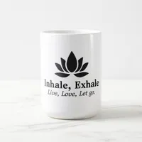 Tranquil Lotus: Inhale, Exhale Inspiration Coffee Mug