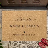 Welcome to Nana & Papa's House  Doormat