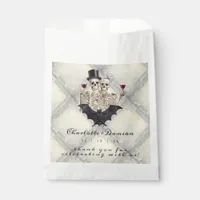 Hallowen Gothic Skulls Tarot The Lovers Wedding Favor Bag