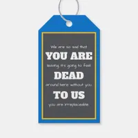 [You Are Dead To Us] Funny Co-worker Retiring   Gift Tags