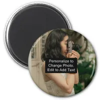 Custom Personalized Photo Artwork Name Slogan RD Magnet