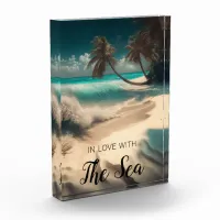 In Love with the Sea | Tropical Art Photo Block