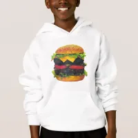 Double Deluxe Hamburger with Cheese Hoodie