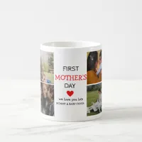 Simple First Mother’s Day Photo Collage Coffee Mug