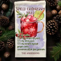 Spiced Cranberry Mule Christmas Cocktail Recipe Kitchen Towel