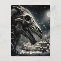 The Mari Lwyd Merry Christmas Postcard