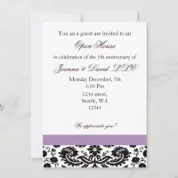 Elegant purple Corporate party Invitation