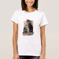 Adorable Kitten Lets Take a Walk In The Meadows T-Shirt