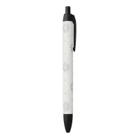 Patterned Black Ink Pen