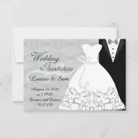 Bridal Gown and Groom Tux RSVP