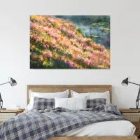 *~* Floral Vintage Art TV2 Stretched Canvas Print