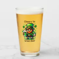 St Patrick's Day Leprechaun | Cheers to Green Beer Glass