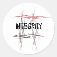 Martial Arts Integrity Classic Round Sticker