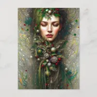 Christmas Goddess Postcard