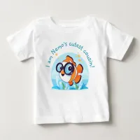 Sea Adventure | Cute Clownfish with Sunglasses Baby T-Shirt