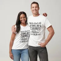 With God All Things Are Possible - Christian T-Shirt