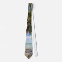 Isla Saona - Palm Tree at the Beach Neck Tie