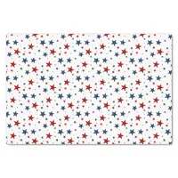 Patriotic Stars in Red White and Blue Pattern Tissue Paper