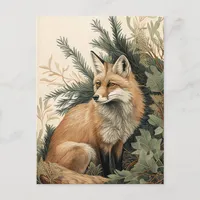 Red Fox Postcard