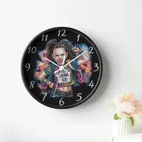 Dumpster Diving Kid: Sketch Portrait Clock