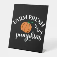 Farm Fresh Pumpkin Pedestal Pedestal Sign