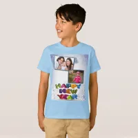 Happy New Year's Add Your Photos Kids T-Shirt