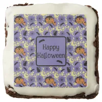 Cute Halloween Cats, Bats and Stars Brownie