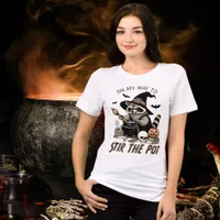 Raccoon Stir the Pot Feral Halloween  Tri-Blend Shirt