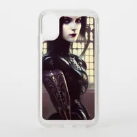 Gothic Girl Leather and Steampunk Hat Speck iPhone XR Case