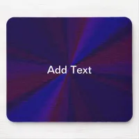 Circular Gradient Patchwork Blue to Purple Mouse Pad