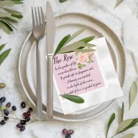 Elegance in Bloom: Garden Rose Paper Napkin