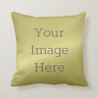 Create Your Own Metallic Antique Brass Faux Foil Throw Pillow