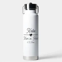 Cute Personalized Mom in Heart Water Bottle