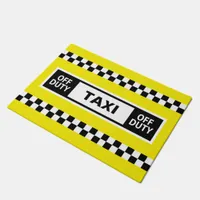 Taxi Driver Off Duty Yellow Doormat