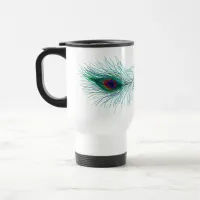 Peacock Feathers Travel Mug