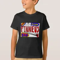 Boy's Name Finneus Spider Web Super Powers  T-Shirt