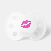 Hot Pink Ombre Lipstick Kiss Pacifier