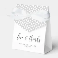 Simply Minimalist Wedding Thanks Black ID523 Favor Boxes